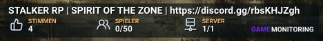 STALKER RP | SPIRIT OF THE ZONE | https://discord.gg/rbsKHJZgh