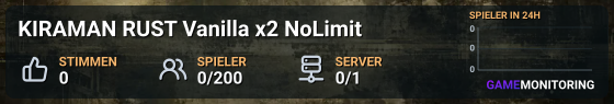 KIRAMAN RUST Vanilla x2 NoLimit