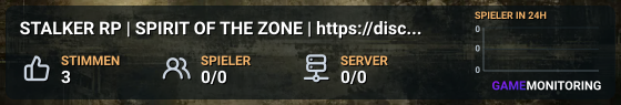 STALKER RP | SPIRIT OF THE ZONE | https://discord.gg/rbsKHJZgh