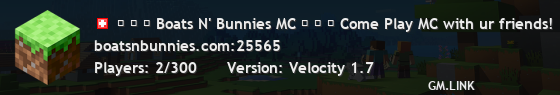 ✶ ✧ ✦ Boats N' Bunnies MC ✦ ✧ ✶ Come Play MC with ur friends!