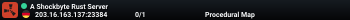 A Shockbyte Rust Server