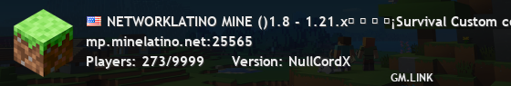 NETWORKLATINO MINE ()1.8 - 1.21.x』 『 KIT PVP y otras 11 modalidades