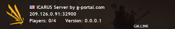ICARUS Server by g-portal.com