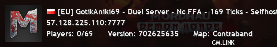 [EU] GotikAniki69 - Duel Server - No FFA - 169 Ticks - Selfhost