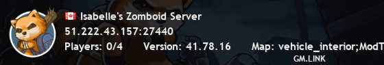 Isabelle's Zomboid Server