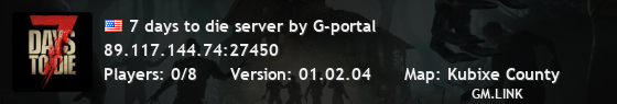 7 days to die server by G-portal