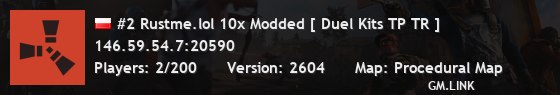 #2 Rustme.lol 10x Modded [ Duel Kits TP TR ]