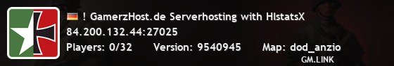 ! GamerzHost.de Serverhosting with HlstatsX