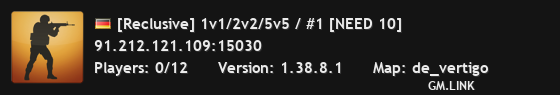 [Reclusive] 1v1/2v2/5v5 / #1 [NEED 10]
