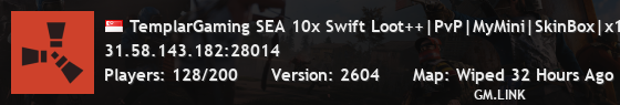 TemplarGaming SEA 10x Swift Loot++|PvP|MyMini|SkinBox|x10 JUST