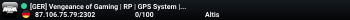 [GER] Vengeance of Gaming | RP | GPS System | www.vogaming.de