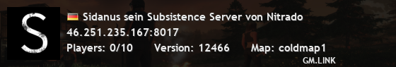 Sidanus sein Subsistence Server von Nitrado