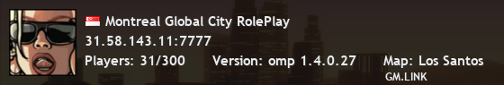 Montreal Global City RolePlay