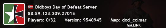 Oldboys Day of Defeat Server