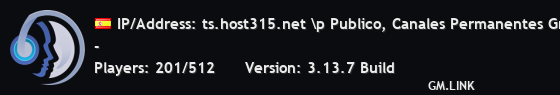 IP/Address: ts.host315.net \p Publico, Canales Permanentes Gratis