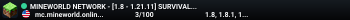 MINEWORLD NETWORK - [1.8 - 1.21.11] SURVIVAL ▸ Modo renovado | Última versión