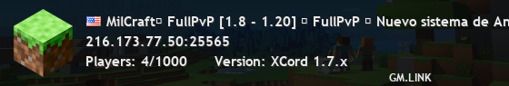MilCraft❇ FullPvP [1.8 - 1.20] ❇ FullPvP ▶ Nuevo sistema de AntiCheat. ❤