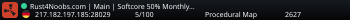 Rust4Noobs.com | Main | Softcore 50% Monthly | No BP Wipe