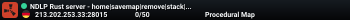 NDLP Rust server - home|savemap|remove|stack|gather