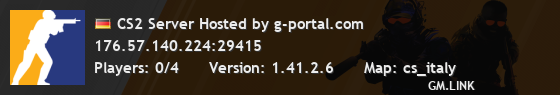 CS2 Server Hosted by g-portal.com