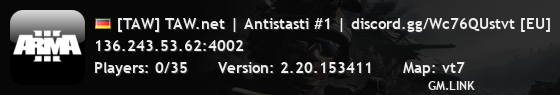 [TAW] TAW.net | Antistasti #1 | discord.gg/Wc76QUstvt [EU]