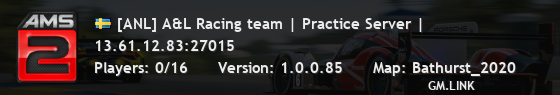 [ANL] A&L Racing team | Practice Server |