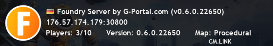 Foundry Server by G-Portal.com (v0.6.0.22650)
