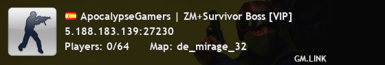 ApocalypseGamers | ZM+Survivor Boss [VIP]