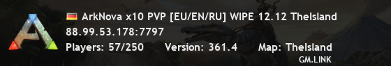 ArkNova x10 PVP [EU/EN/RU] WIPE 12.12 TheIsland