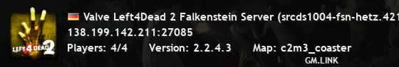 Valve Left4Dead 2 Falkenstein Server (srcds1004-fsn-hetz.421.71