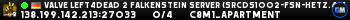 Valve Left4Dead 2 Falkenstein Server (srcds1002-fsn-hetz.421.19