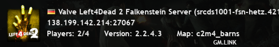 Valve Left4Dead 2 Falkenstein Server (srcds1001-fsn-hetz.421.53