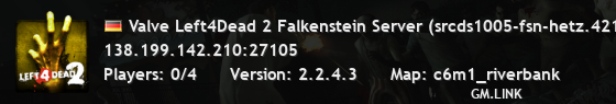 Valve Left4Dead 2 Falkenstein Server (srcds1005-fsn-hetz.421.91