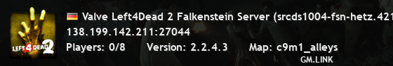 Valve Left4Dead 2 Falkenstein Server (srcds1004-fsn-hetz.421.30