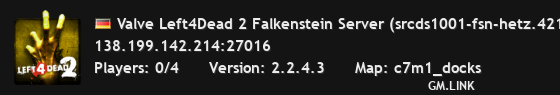 Valve Left4Dead 2 Falkenstein Server (srcds1001-fsn-hetz.421.2)