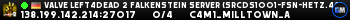 Valve Left4Dead 2 Falkenstein Server (srcds1001-fsn-hetz.421.3)