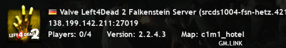 Valve Left4Dead 2 Falkenstein Server (srcds1004-fsn-hetz.421.5)