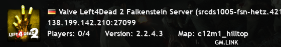 Valve Left4Dead 2 Falkenstein Server (srcds1005-fsn-hetz.421.85
