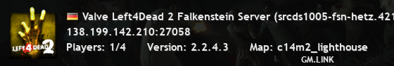 Valve Left4Dead 2 Falkenstein Server (srcds1005-fsn-hetz.421.44