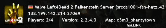 Valve Left4Dead 2 Falkenstein Server (srcds1001-fsn-hetz.421.55