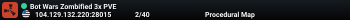Bot Wars Zombified 3x PVE
