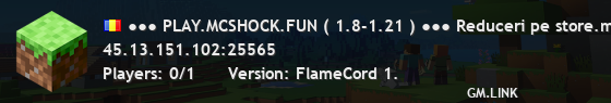 ●●● PLAY.MCSHOCK.FUN ( 1.8-1.21 ) ●●● Reduceri pe store.mcshock.fun de Halloween 🎃