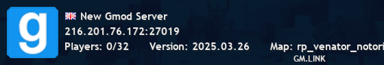 New Gmod Server