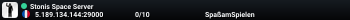 Stonis Space Server