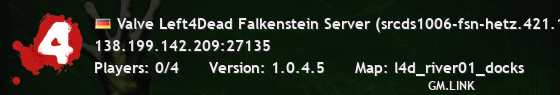 Valve Left4Dead Falkenstein Server (srcds1006-fsn-hetz.421.121)