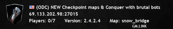(ODC) NEW Checkpoint maps & Conquer with brutal bots