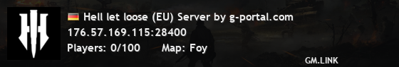 Hell let loose (EU) Server by g-portal.com