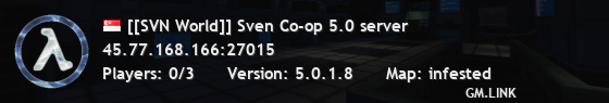 [[SVN World]] Sven Co-op 5.0 server