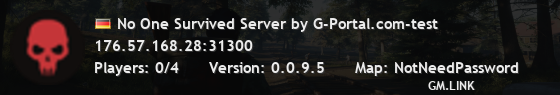 No One Survived Server by G-Portal.com-test