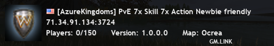 [AzureKingdoms] PvE 7x Skill 7x Action Newbie friendly
